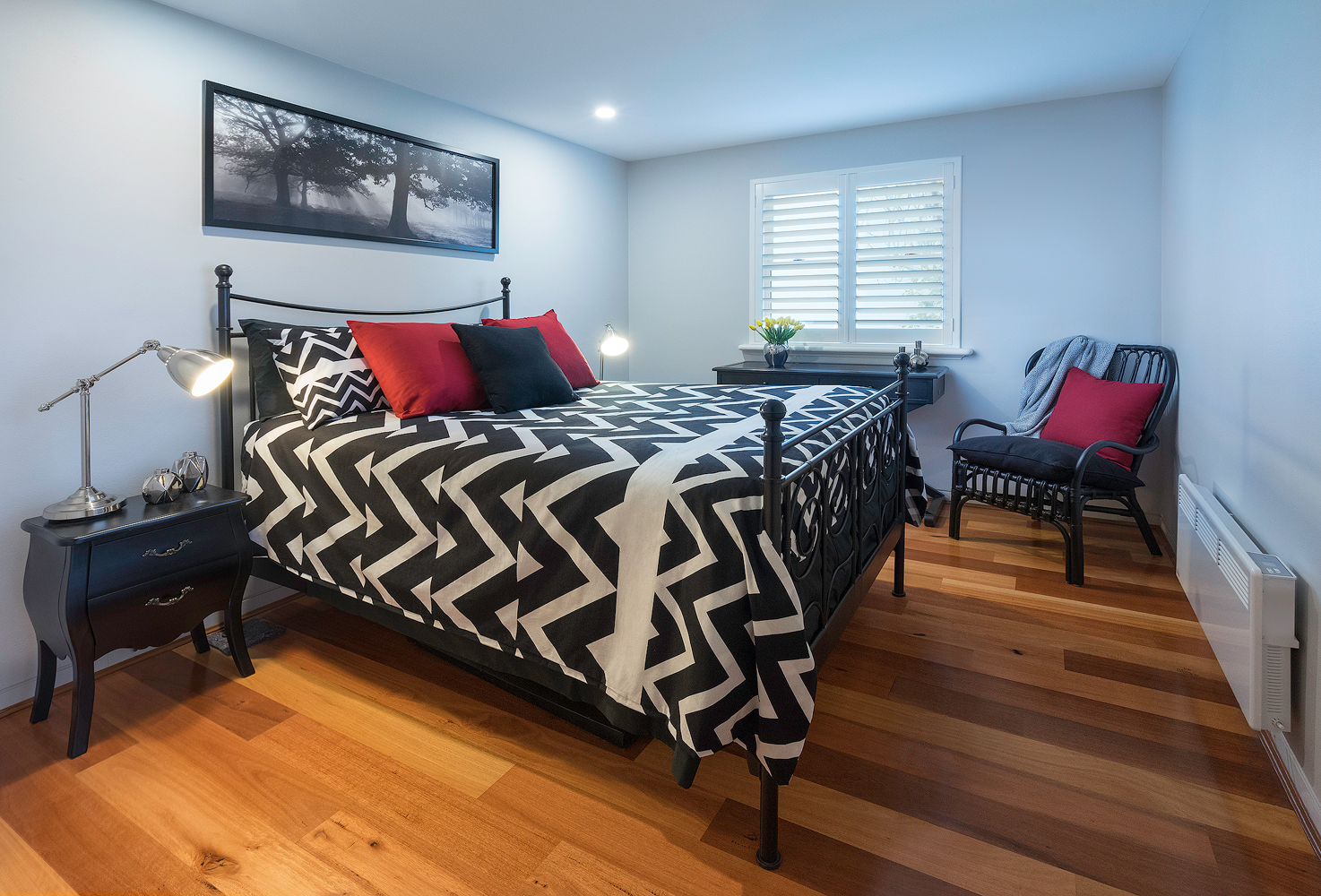 Bedroom Real Estate Photography Example In Sydney, Wooden Floorboards